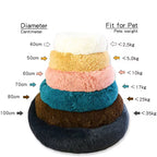 Pet Dog Bed Comfortable Donut Cuddler round Dog Kennel Ultra Soft Washable Dog and Cat Cushion Bed Winter Warm Sofa Hot Sell