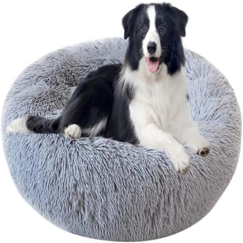 Pet Dog Bed Comfortable Donut Cuddler round Dog Kennel Ultra Soft Washable Dog and Cat Cushion Bed Winter Warm Sofa Hot Sell